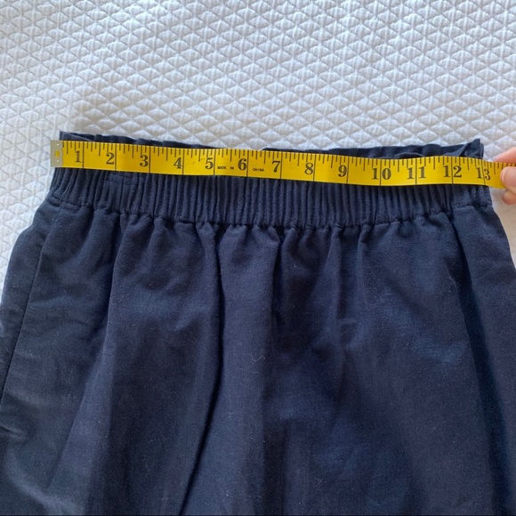 J. Crew Factory Sidewalk Skirt • Linen Blend Navy - Picture 7 of 9